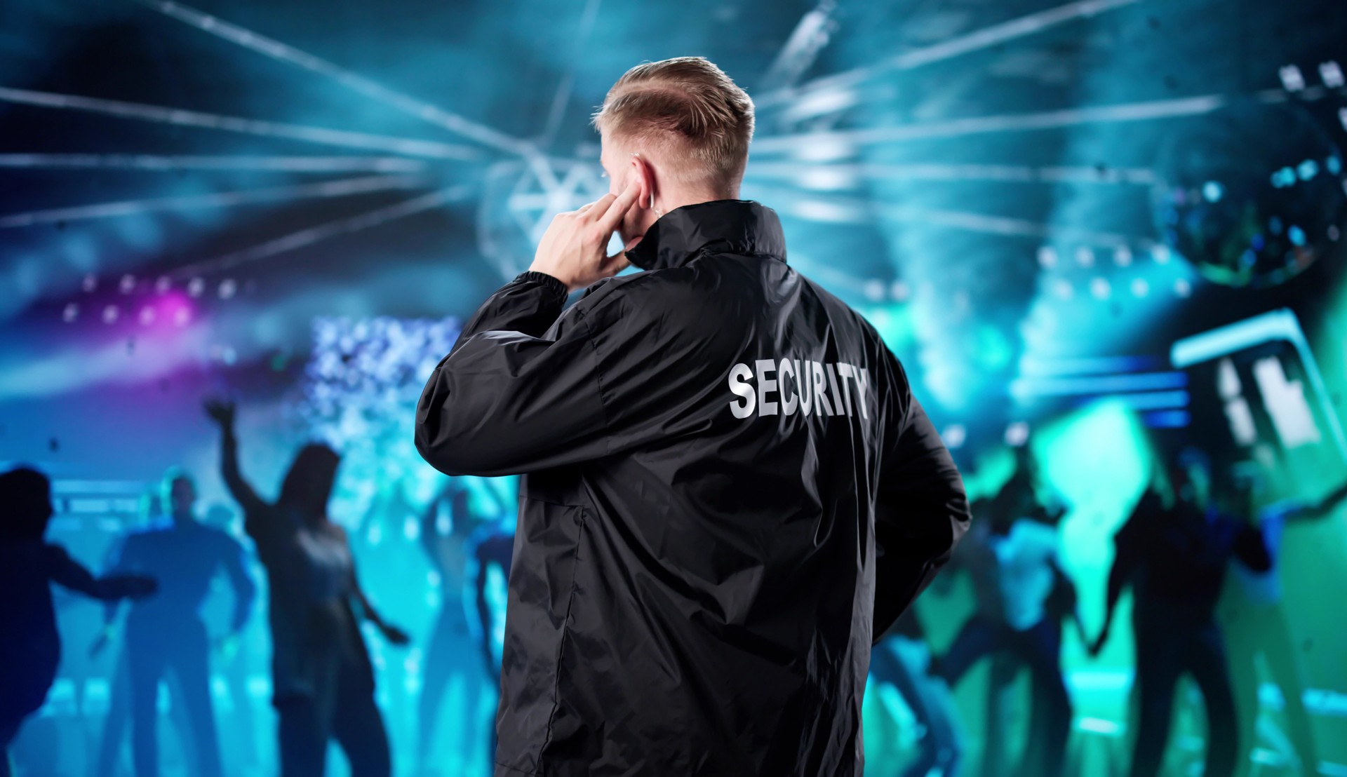 Bodyguard Keeping Watch At Concert, Event Security Agent